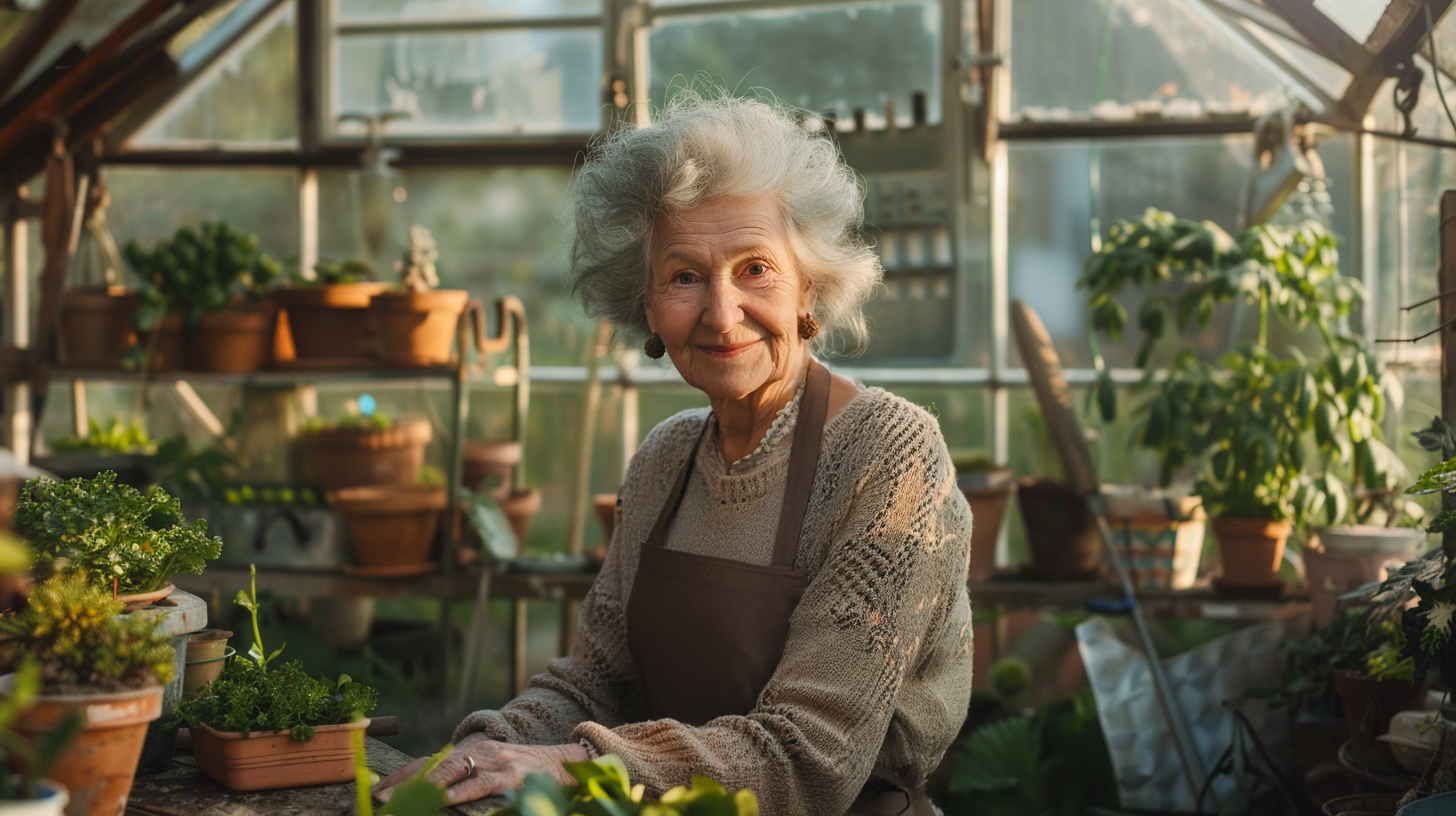 Annie Green in de tuinkamer